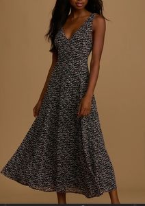 Your Only Darling Lulu's Black Midi Dress Sz Sm